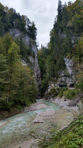 At one end of Partnach Gorge.